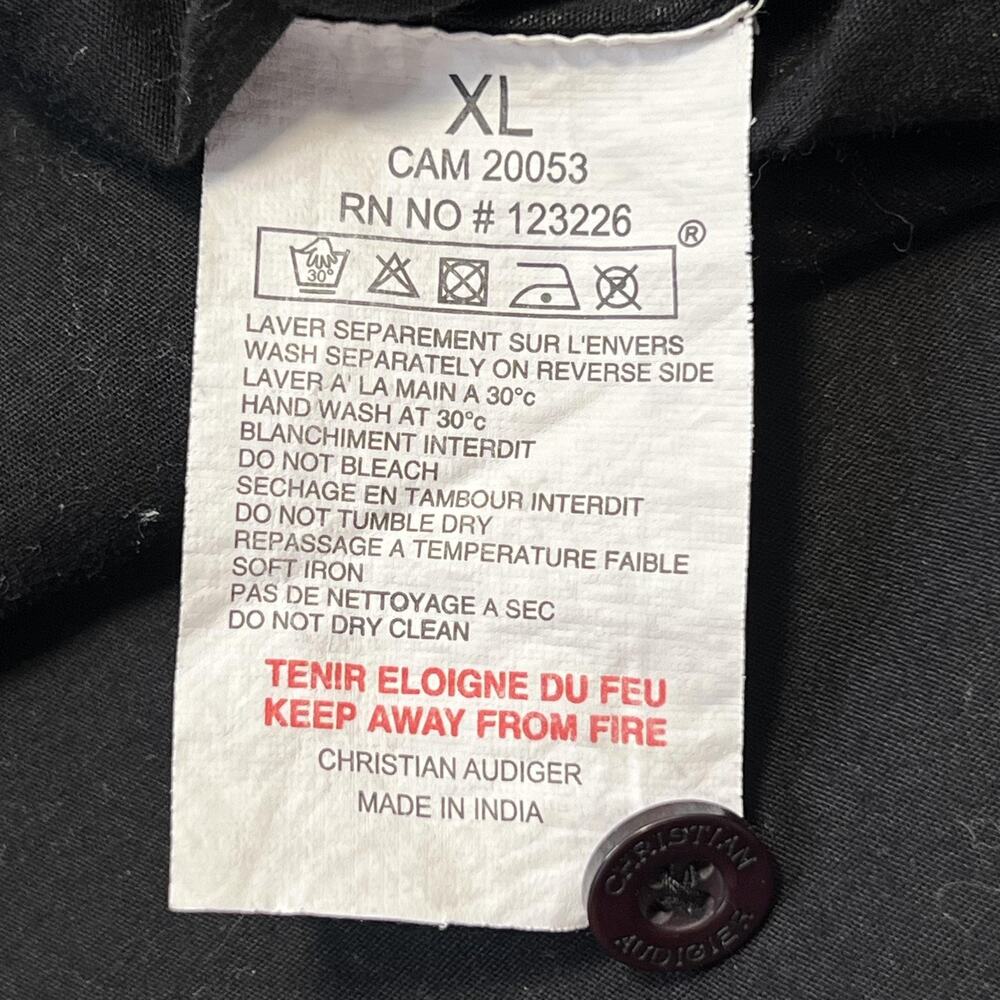 Christian Audigier Shirt Mens XL Black Racing Motorcycle Garage Parts Cotton 58 - Picture 15 of 16